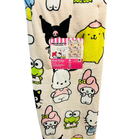 Hello Kitty Easter bundle with Burlington friends throw 50 70 soft Keroppi plush - Picture 3 of 12